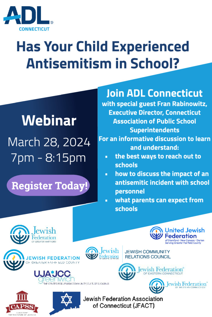 thumbnail of Has you child experienced an antisemitic incident webinar 3.28