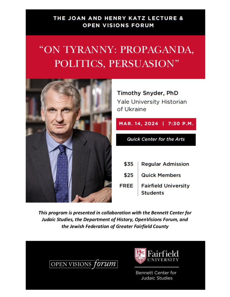 thumbnail of Timothy Snyder Poster