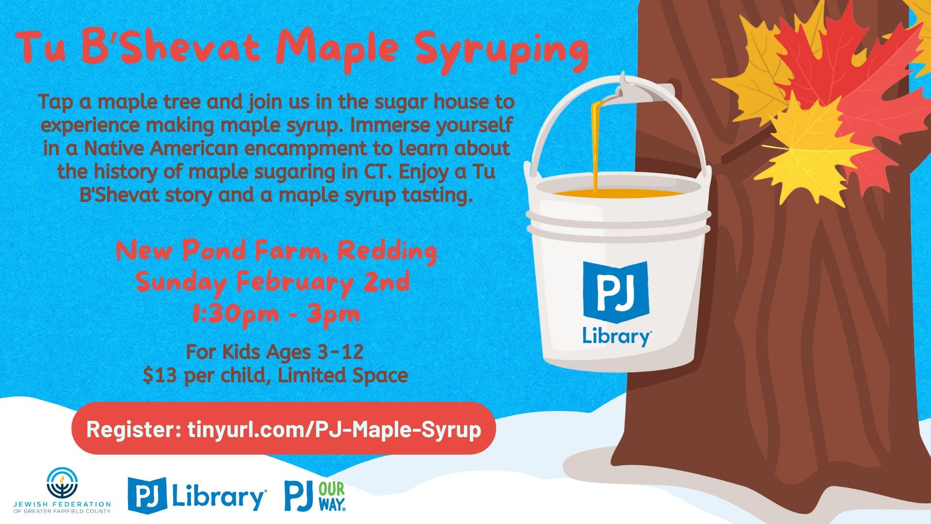 Tu B'Shevat maple syruping event.